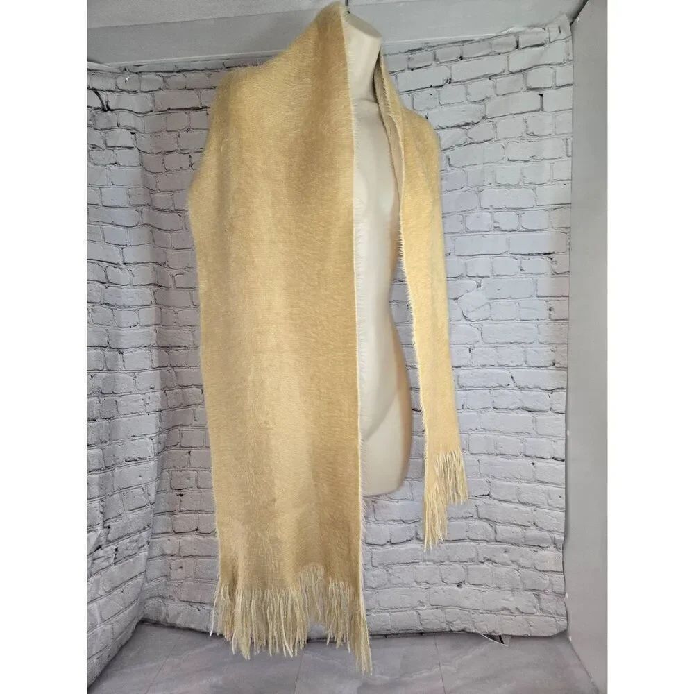 Echo Women's Beige Rectangular Scarf - Picture 3 of 4